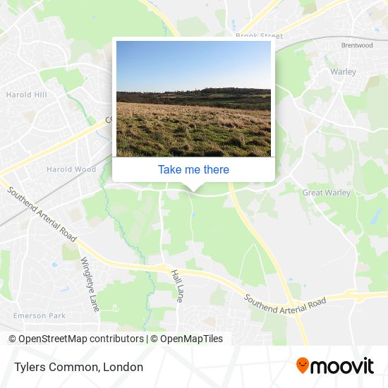 Tylers Common map