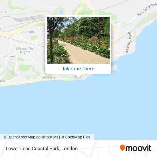 Lower Leas Coastal Park map