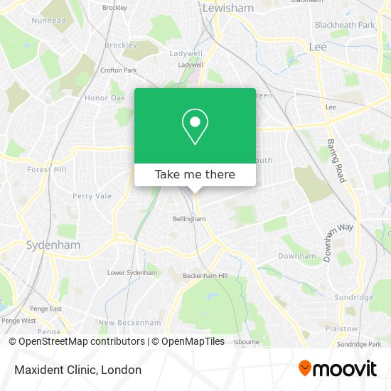 Maxident Clinic map