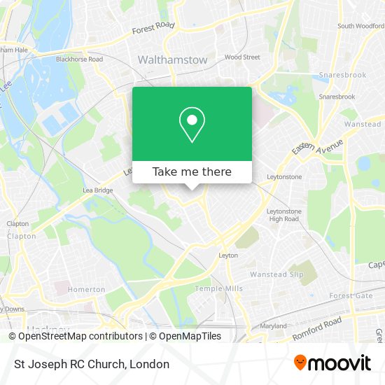 St Joseph RC Church map