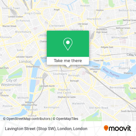 Lavington Street (Stop SW), London map