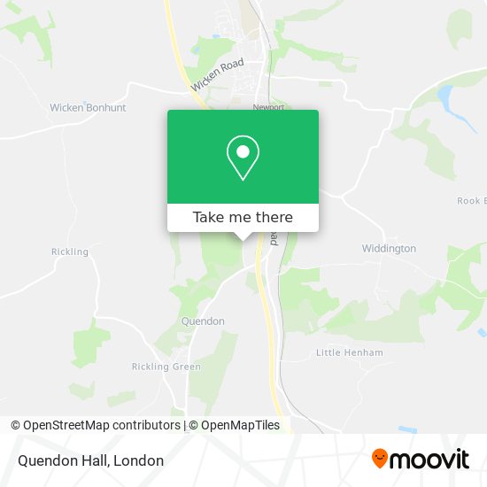 Quendon Hall map