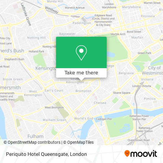 Periquito Hotel Queensgate map