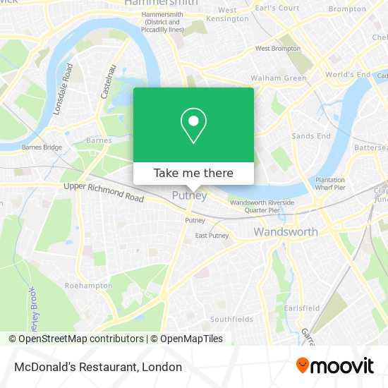 McDonald's Restaurant map