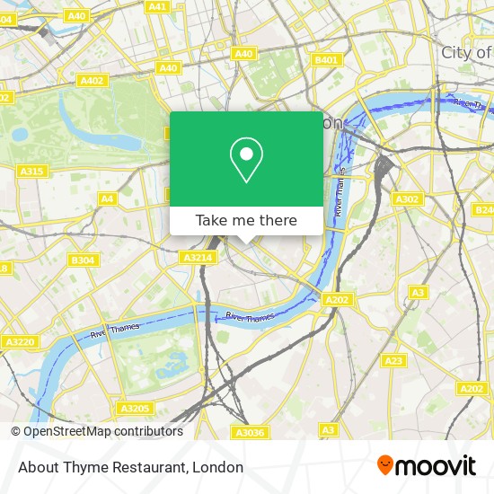 About Thyme Restaurant map