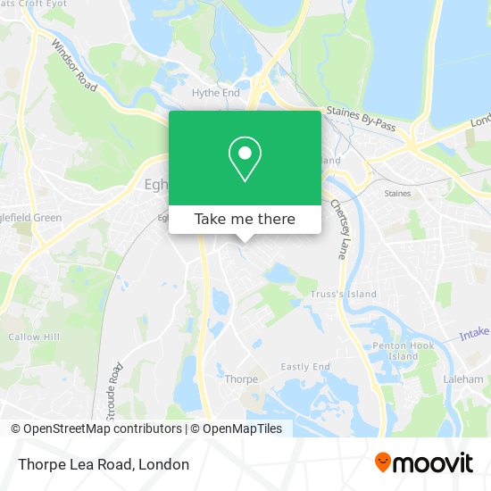 Thorpe Lea Road map