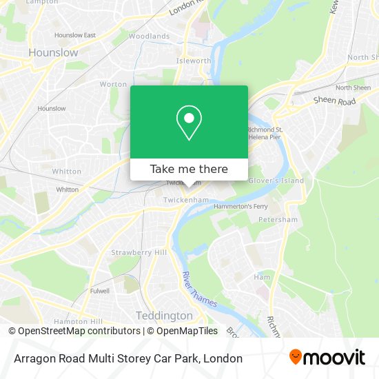 Arragon Road Multi Storey Car Park map