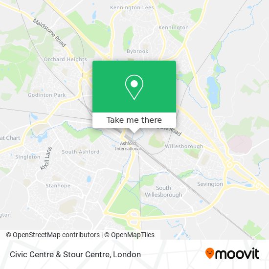 Civic Centre & Stour Centre map