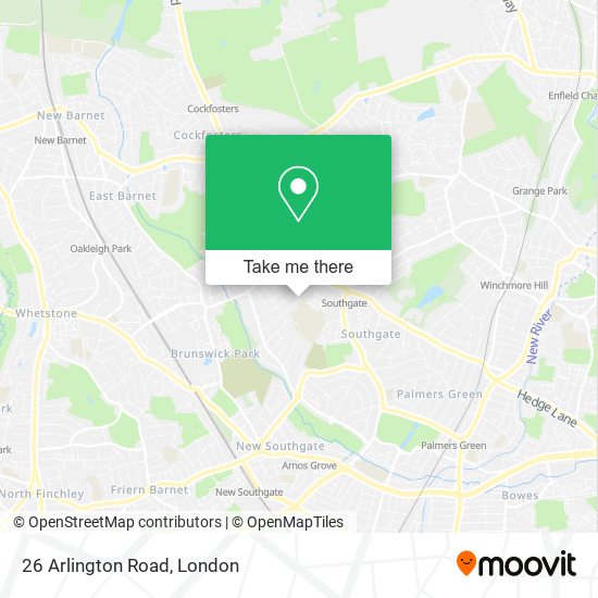 26 Arlington Road map