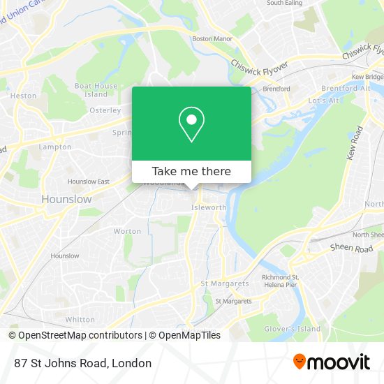 87 St Johns Road map