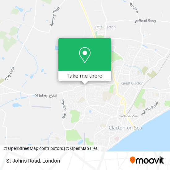 St John's Road map