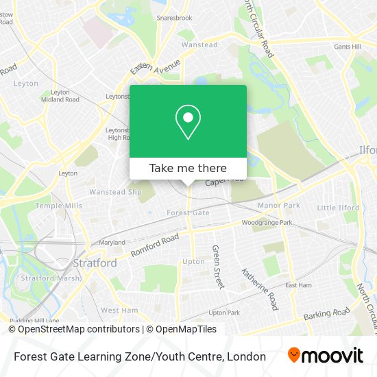 Forest Gate Learning Zone / Youth Centre map