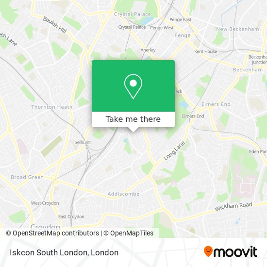 Iskcon South London map