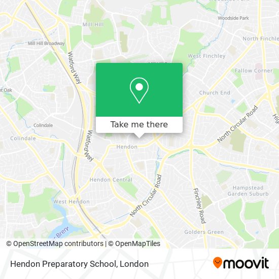 Hendon Preparatory School map