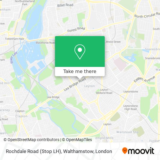 Rochdale Road (Stop LH), Walthamstow map