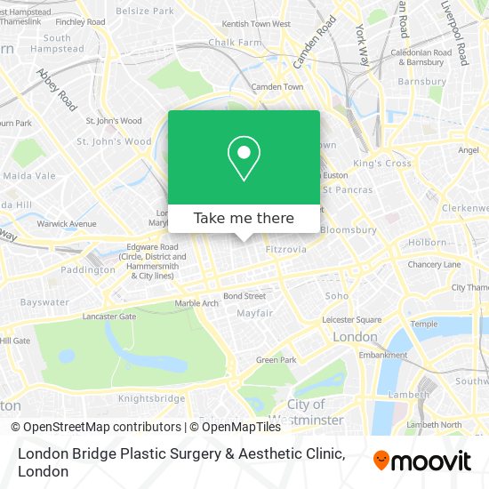 London Bridge Plastic Surgery & Aesthetic Clinic map