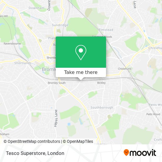 Tesco Superstore map