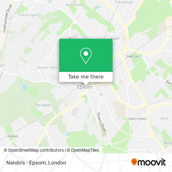 Nando's - Epsom map