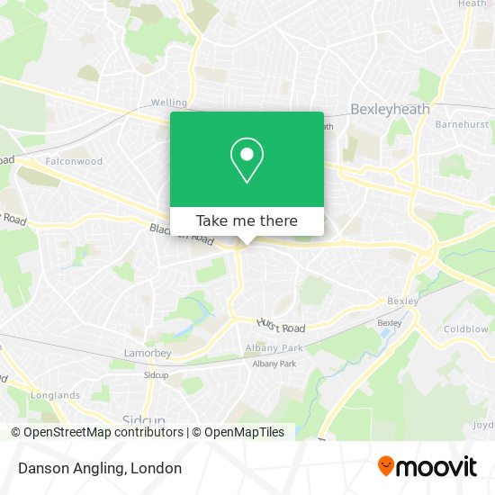Danson Angling map