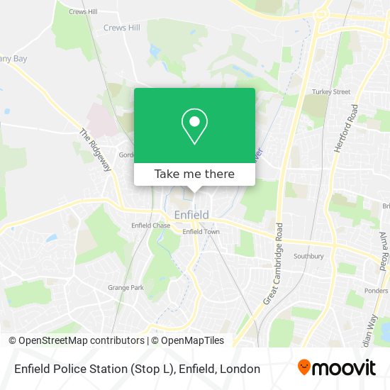 Enfield Police Station (Stop L), Enfield map