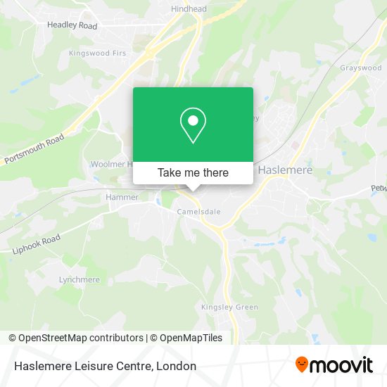 Haslemere Leisure Centre map
