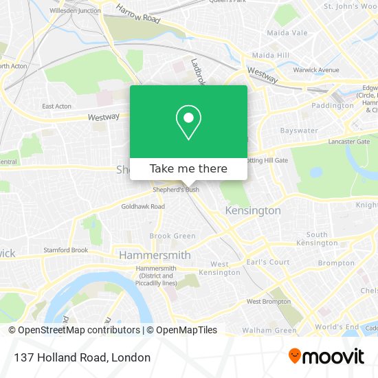 137 Holland Road map