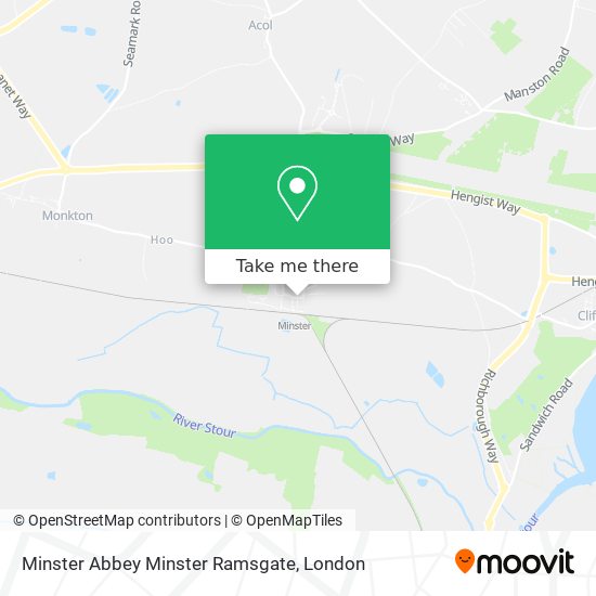 Minster Abbey Minster Ramsgate map