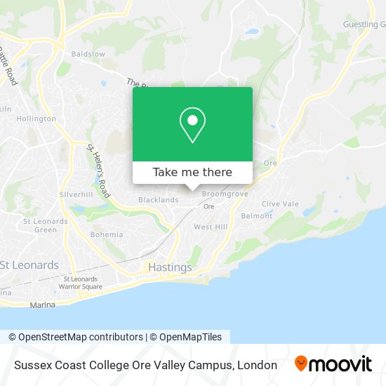 Sussex Coast College Ore Valley Campus map