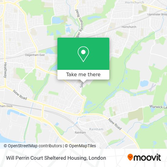 Will Perrin Court Sheltered Housing map