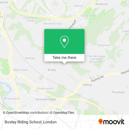 Boxley Riding School map