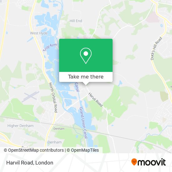 Harvil Road map