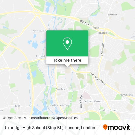 Uxbridge High School (Stop BL), London map