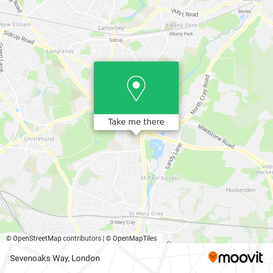 Sevenoaks Way map