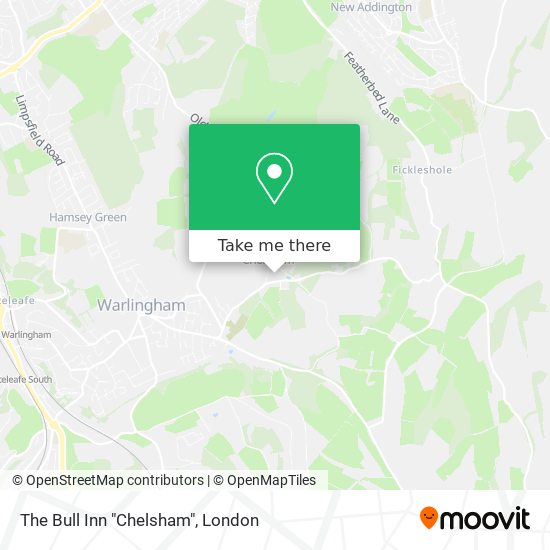 The Bull Inn "Chelsham" map