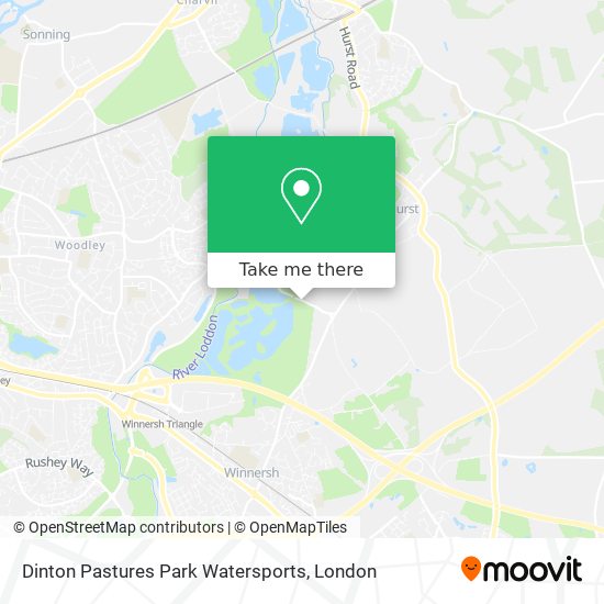 Dinton Pastures Park Watersports map