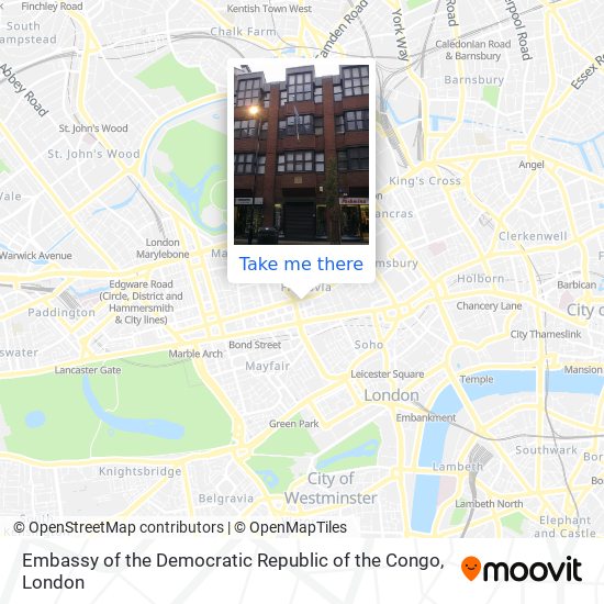 Embassy of the Democratic Republic of the Congo map