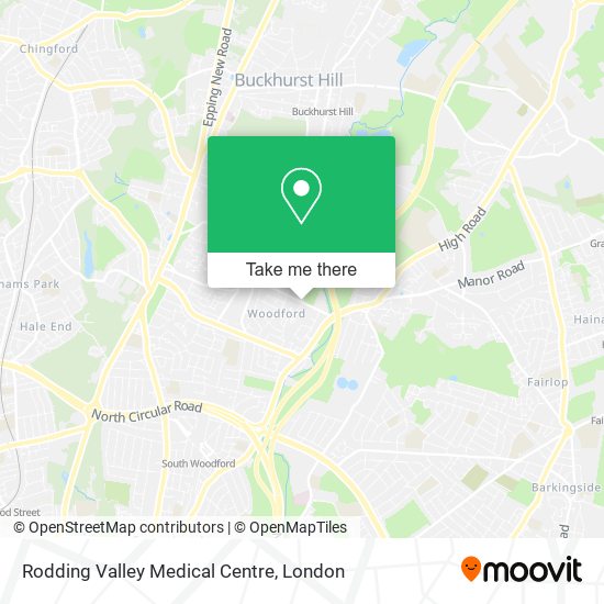 Rodding Valley Medical Centre map