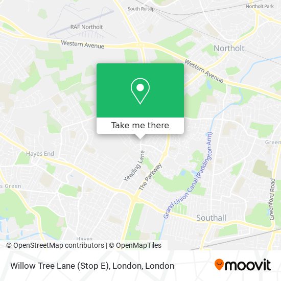 Willow Tree Lane (Stop E), London map