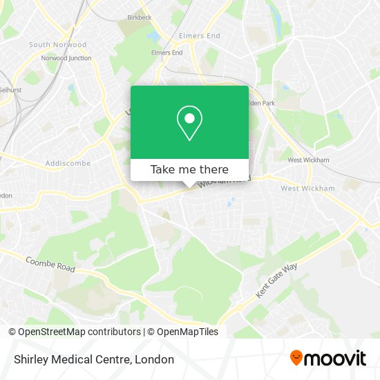 Shirley Medical Centre map