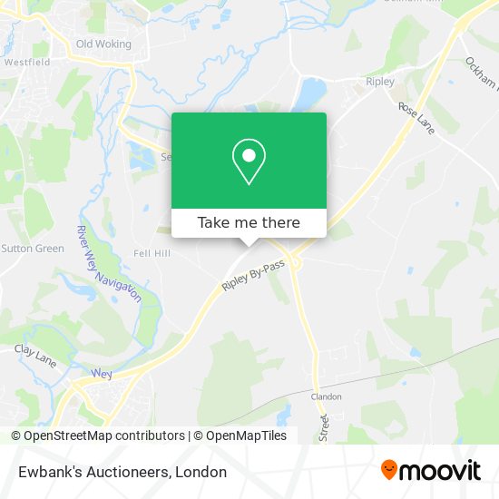 Ewbank's Auctioneers map
