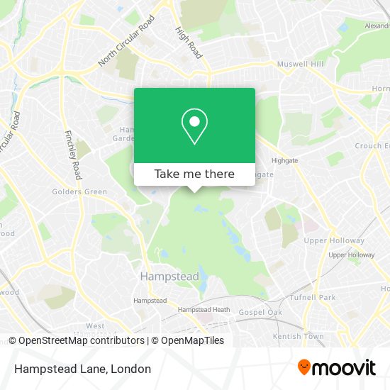 Hampstead Lane map