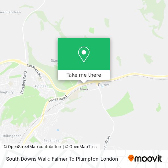 South Downs Walk: Falmer To Plumpton map