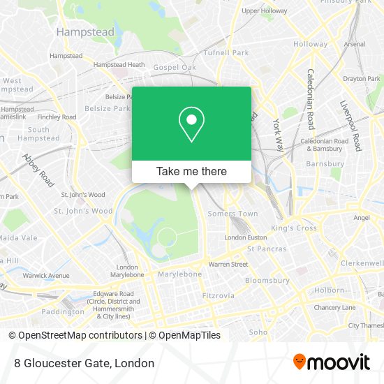 8 Gloucester Gate map