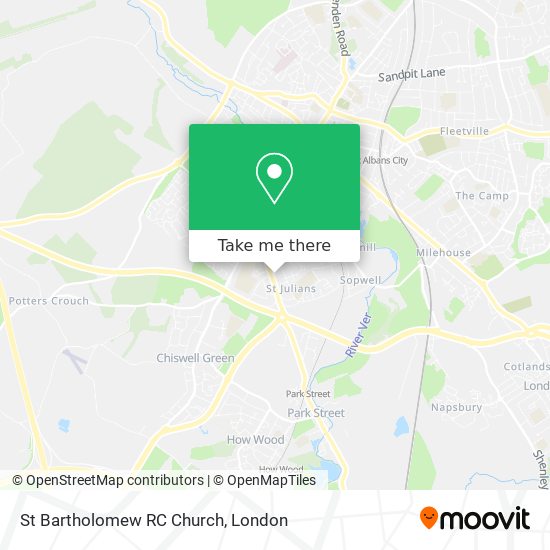 St Bartholomew RC Church map