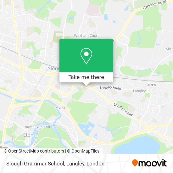 Slough Grammar School, Langley map