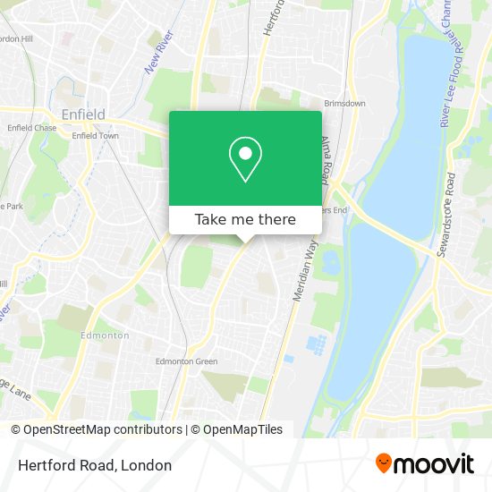 Hertford Road map