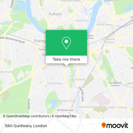 Sikh Gurdwara map