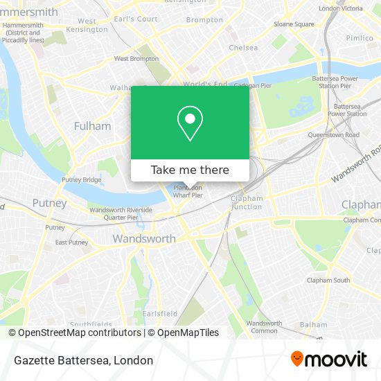 Gazette Battersea map