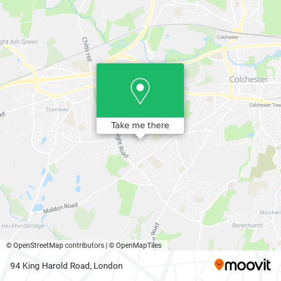 94 King Harold Road map