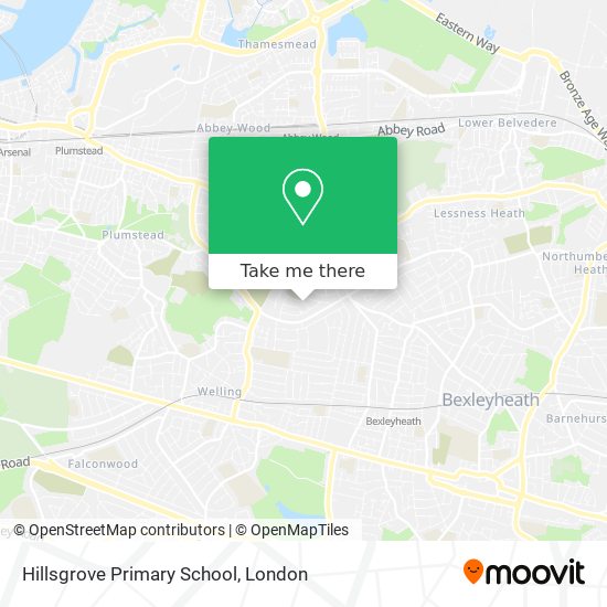 Hillsgrove Primary School map
